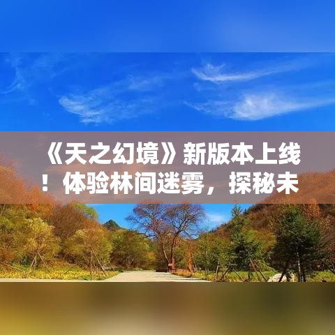 《天之幻境》新版本上线！体验林间迷雾，探秘未知领域，解锁神秘角色，开启你的奇幻之旅！—天手游全新冒险等你来战。